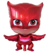 بالونات الابطال المقنعون لون احمر pj masks